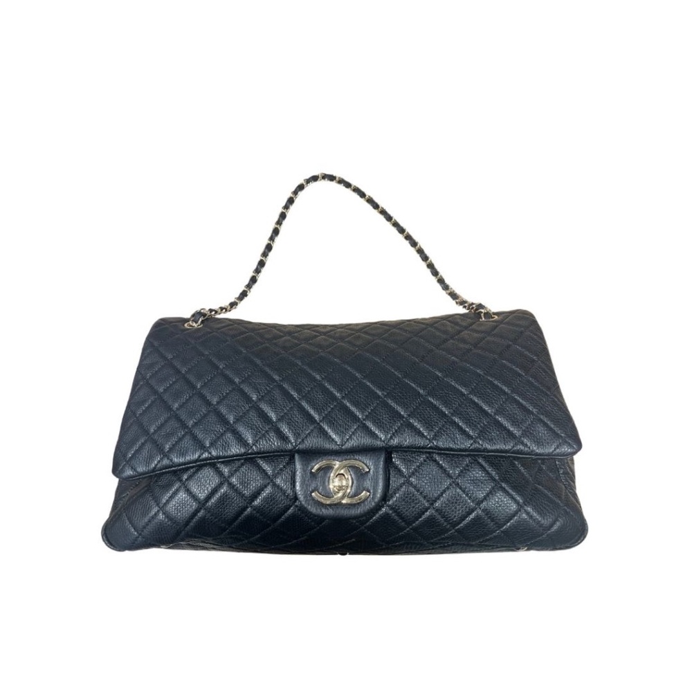 CHANEL PRE - OWNED JUMBO  FLAP SHOULDER BAG